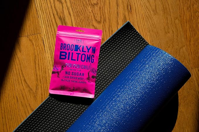Biltong Beef Jerky - Grass Fed Seasoned Dried Beef - 2oz Peri Peri 3-Pack