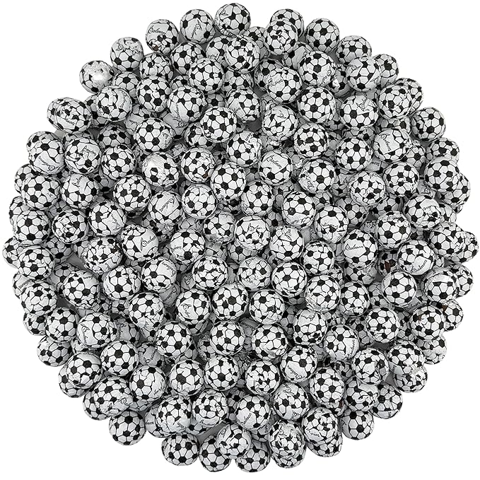 FirstChoiceCandy Milk Chocolate Foil Wrapped Balls (Soccer Balls 5 LB)