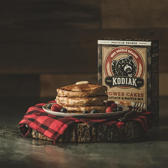 Kodiak Cakes Protein Pancake Power Cakes Flapjack and Waffle Baking Mix Buttermilk 20 Oz (Pack of 6)