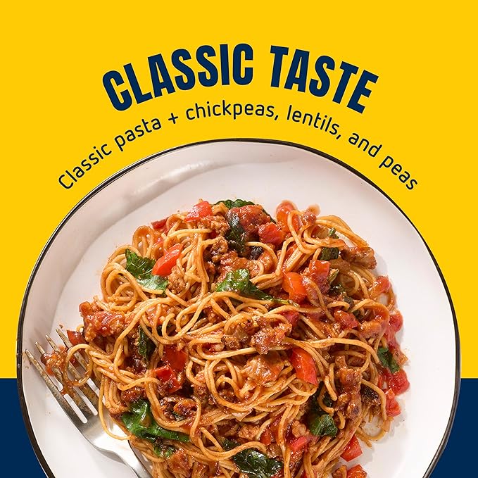 Barilla Protein+ (Plus) Angel Hair Pasta 14.5 Ounce (Pack of 20) - plant based - Made from Lentils Chickpeas &amp Peas - Non-GMO Kosher Certified