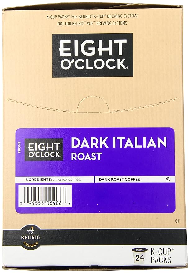 Eight O'Clock Coffee Dark Italian Roast K-Cups 24-Count (Pack of 2)