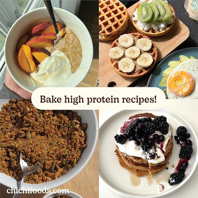 ChiChi – Protein Hot Cereal | Peanut Butter Chip (8.8 oz x 4 pouches 20 servings) —Made with Chickpeas Protein-Packed (11g) High Fiber Made with Simple Ingredients Gluten Free Grain Free Vegan