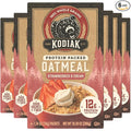 Kodiak Instant Oatmeal Packets Strawberries &amp Cream High Protein 100% Whole Grains 6 boxes with 6 packets each (36 packets total)