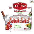 Field Trip Free Range Carne Asada Turkey Jerky Snack Sticks Zero Sugar Keto Paleo Gluten Free Allergy Friendly Snack High Protein 50 Calorie Snack 0.5oz 24 Pack