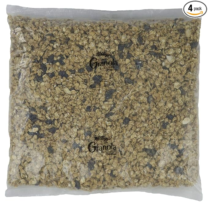 Low Fat Granola With Raisins 4 Bags Per Case 50 Oz Per Bag