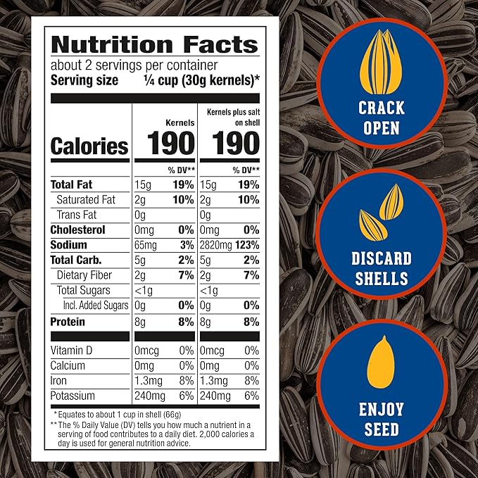 DAVID Sunflower Seeds Original Flavor Easter Basket Stuffer for Baseball Players 5.25 oz. (Pack of 12)