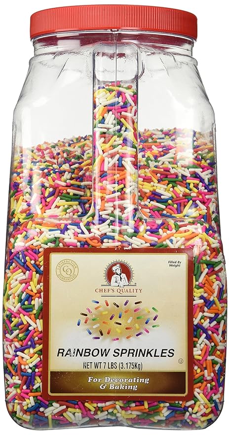 Chef's Quality Rainbow Sprinkles 7 lb