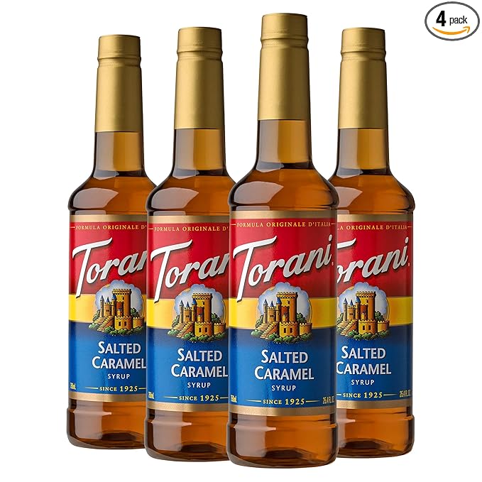 Torani Syrup Salted Caramel 25.4 Ounces (Pack of 4)