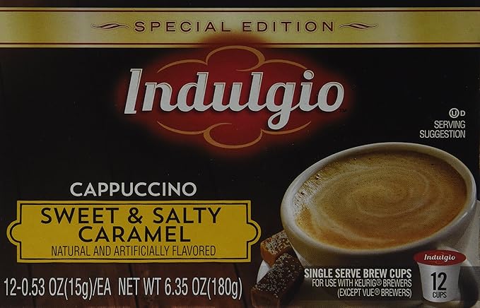 Indulgio 72 Count (Sweet &amp Salty Caramel Cappuccino)