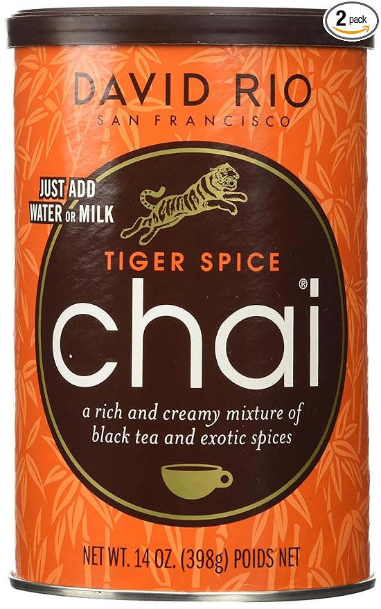David Rio Tiger Spice Chai 14oz. - 2 canisters