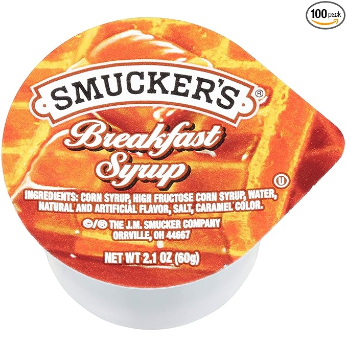 Smuckers Breakfast Syrup 2.1 Ounce -- 100 per case.