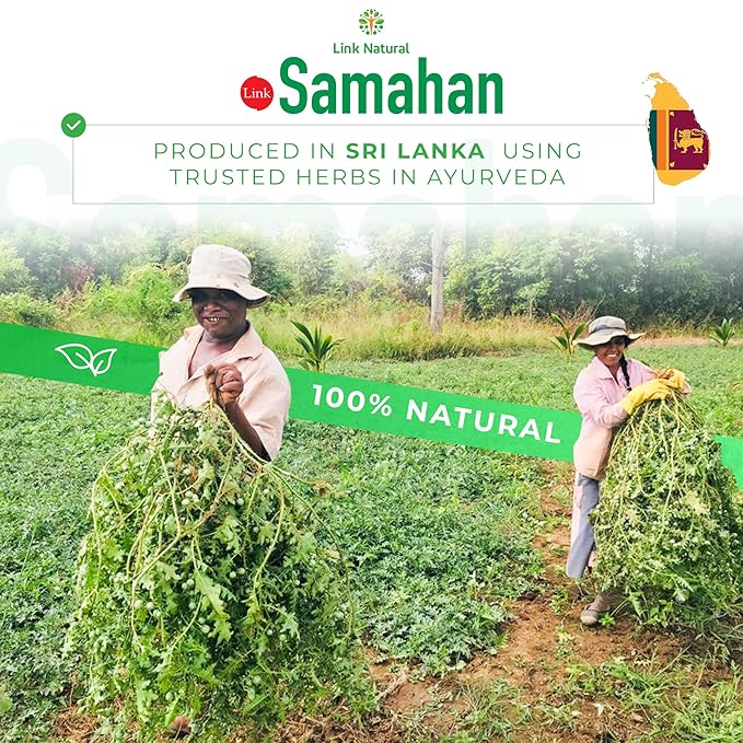 SAMAHAN Ayurvedic Herbal Tea Packets - Sri Lankan Ceylon Blend with 14 Natural Herbs Including Ginger Black Pepper &amp More Herbal Tea Bags for Wellness Relaxation &amp Daily Comfort - 50 Count
