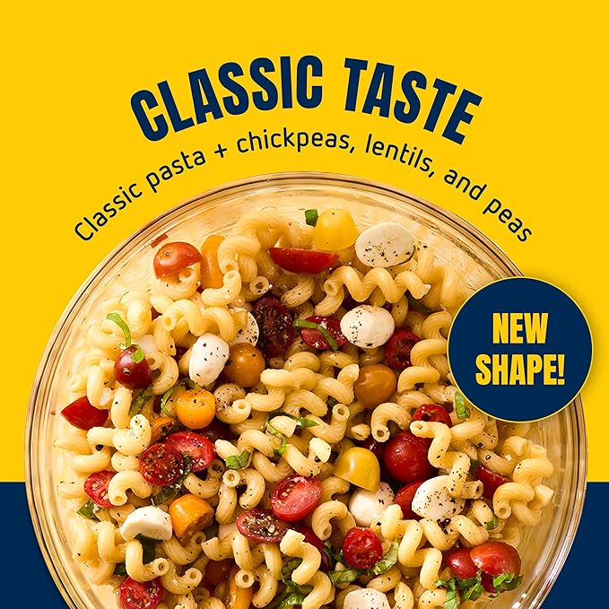 Barilla Protein+ (Plus) Cellentani Pasta 14.5 Ounce (Pack of 12) - plant based - Made from Lentils Chickpeas &amp Peas - Non-GMO Kosher Certified