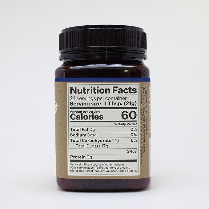 Mason Brothers’ Raw Manuka Honey MGO 263+ MG 514+ | New Zealand Honey MGO Certified /2x 17.6oz