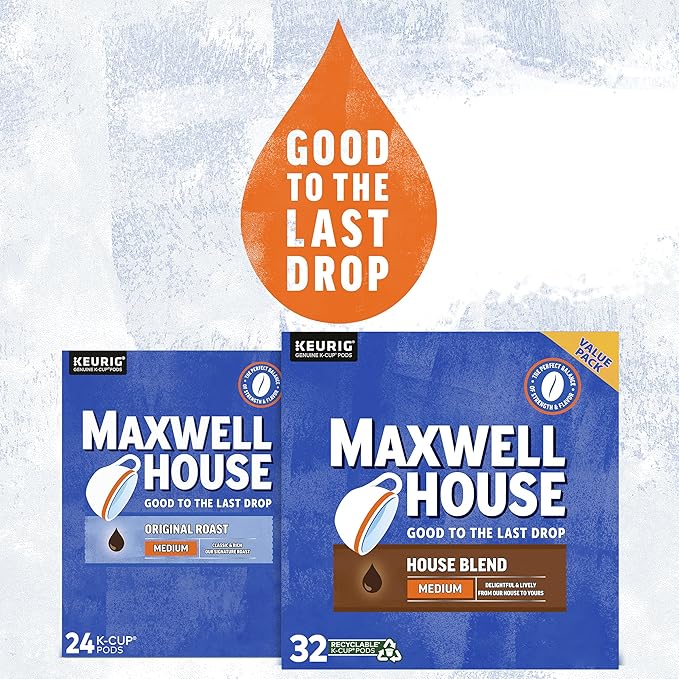 Maxwell House House Blend Medium Roast K-Cup® Coffee Pods (32 ct Box)