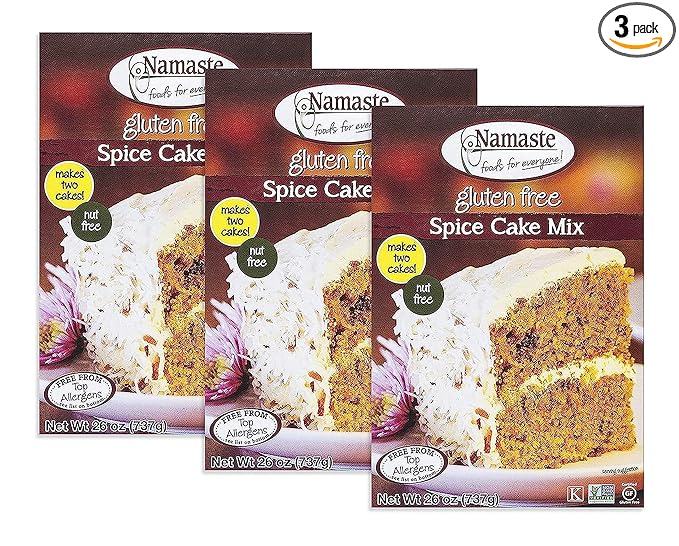 Namaste Foods Gluten Free Spice Cake Mix 26-Ounce Bags (Pack of 3)
