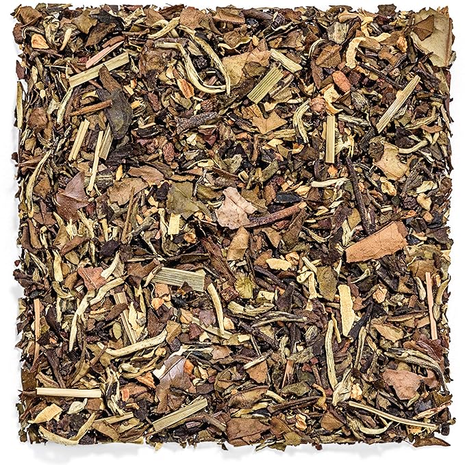 Tealyra - White Ayurvedic Chai - Sweet Spicy - White Tea - Cinnamon - Ginger - Healthy Loose Leaf Tea - Antioxidants Rich - Low Caffeine - 224g (8-ounce)