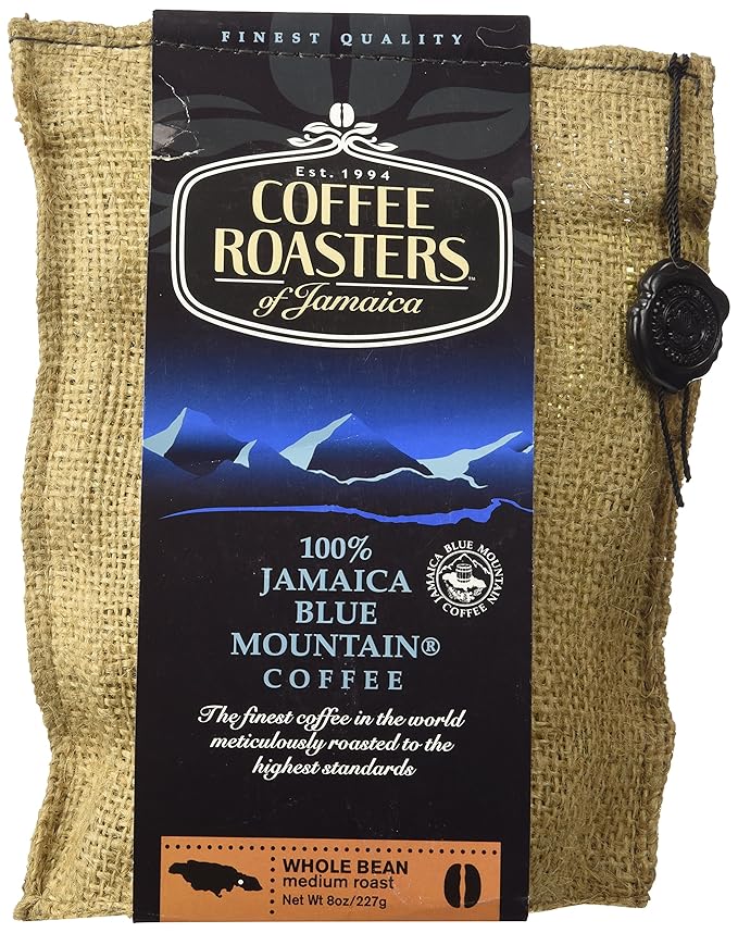 100% Jamaica Blue Mountain Coffee - 8 oz bag - whole beans