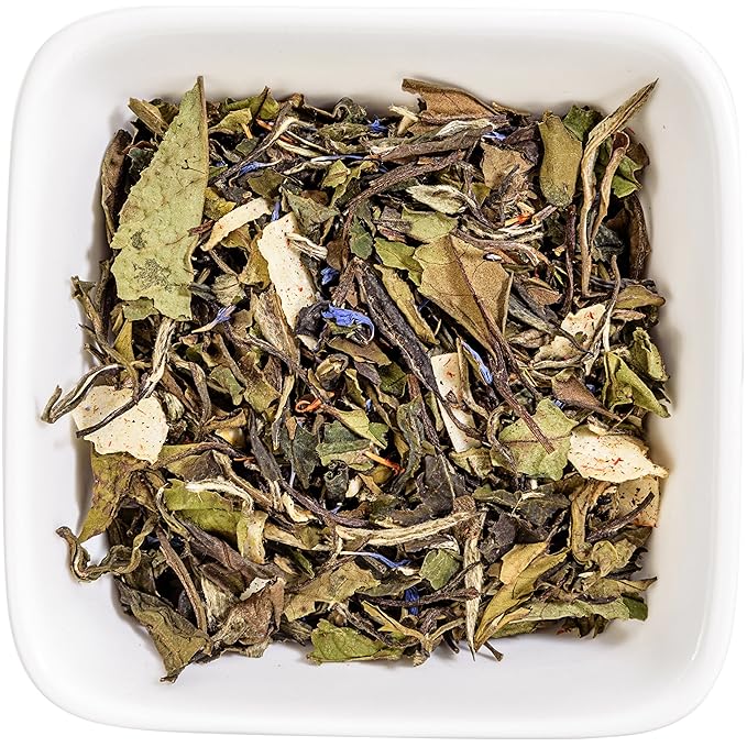 Tealyra - White Coconut Cream - Premium White Tea with Coconut Chips Blend - Loose Leaf Tea - High in Antioxidants - Caffeine Level Low - All Natural Ingredients - 100g (3.5-ounce)