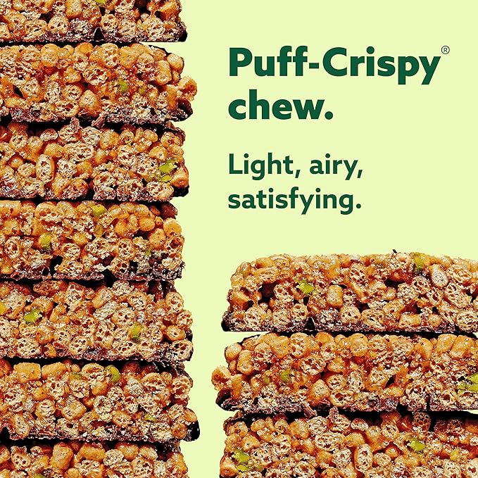 Mezcla Puff-Crispy Plant Based Protein Bars - Fan Favorites Pack - Healthy Snacks for Adults &amp Kids - Perfect School Travel &amp Office Snacks - Gluten Free Vegan Non GMO 10g Protein - 12 Co