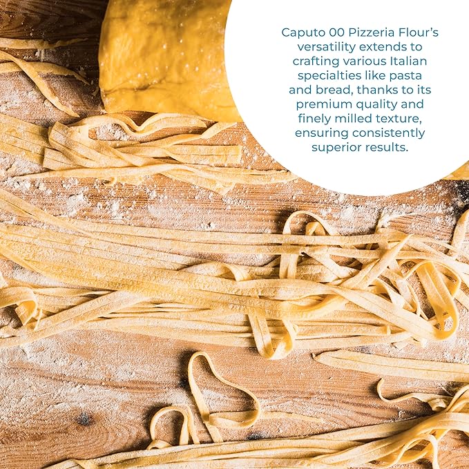 Antimo Caputo Pizzeria Flour Blue 11 Pound (5Kg) Bag - Italian 00 Flour - Soft Wheat for Pizza Dough - Makes that Perfectly Elastic Chewy Crispy Bubble Neapolitan Pizza