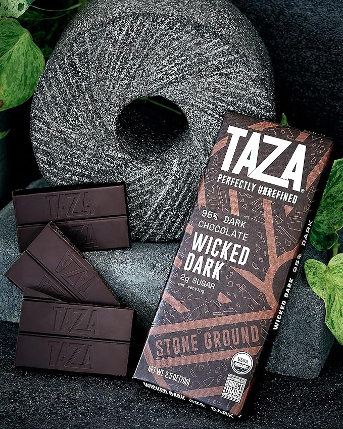 Taza Chocolate 95% Wicked Dark Amaze Bar 2.5 oz bars case of 10