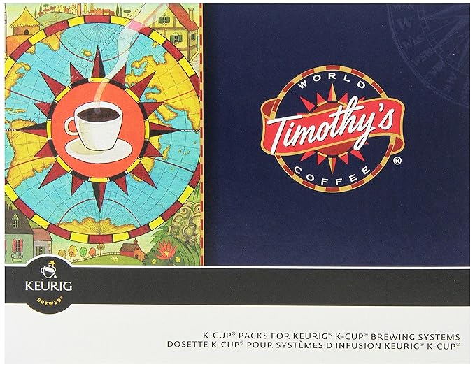 Timothy's World Coffee Rainforest Espresso K-Cup 24 Count (Pack of 2)