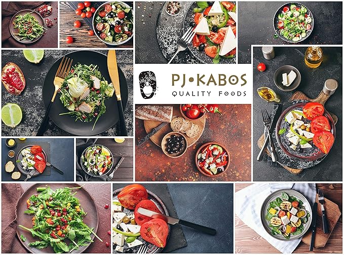 P.J. KABOS Fresh 2025/26 Harvest High Phenolic (400+mg/kg) Natural Greek Extra Virgin Olive Oil Kosher Greece Cold Extracted 16.9 oz Tin Koroneiki Family Reserve -Medium (3-Pack)