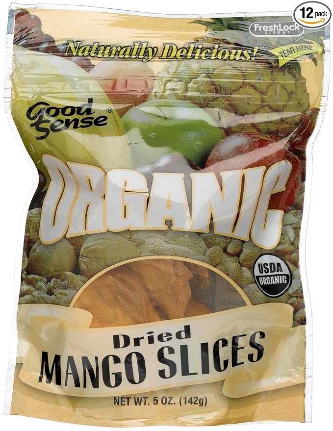 Good Sense Sliced Mango Organic 5 ounce Bags (Pack of 12)