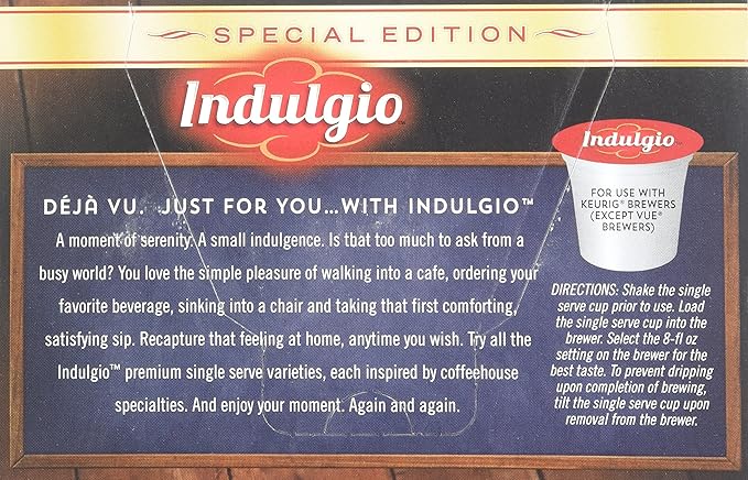 Indulgio Mint Chocolate Cocoa Special Edition Sin for Keurig K-Cup Brewers 12 Count (Pack of 6) (Compatible with 2.0 Keurig Brewers)