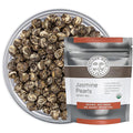 Golden Moon Tea Organic Jasmine Pearls Green Tea - Loose Leaf Dragon Pearls Premium Grade Non GMO - Half Pound (96 Servings)