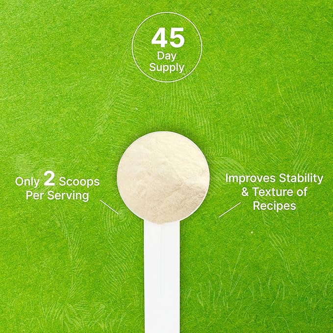 Unflavored Beef Gelatin Powder 1lb – Grass Fed &amp Pasture Raised Bovine – Natural Thickener &amp Stabilizer for Cooking &amp Baking – High Collagen Protein Source – Non-GMO Keto Friendly