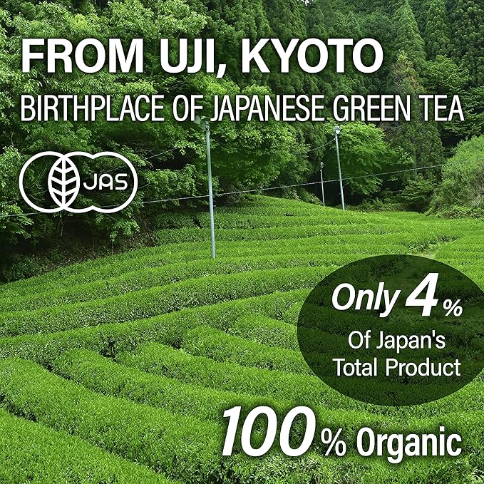YAMASAN KYOTO UJI Green Tea leaves Sencha Bulk JAS Certified OrganicJapanese Tea Uji-Kyoto 300g Bag