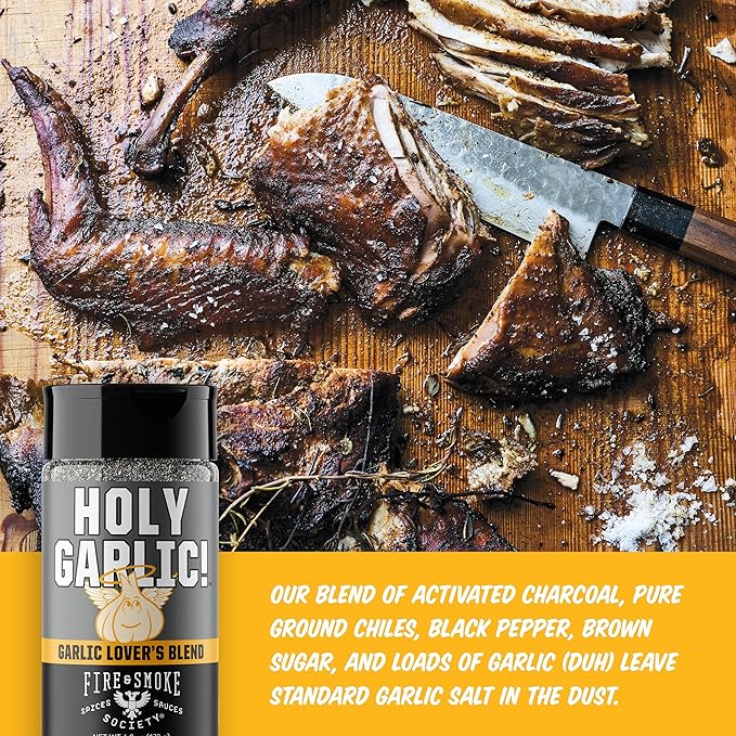 Fire &amp Smoke Society Seasoning Variety Pack | BBQ Rubs for Smoking and BBQ Seasonings for Grilling | Gifts for Dad Men Gifts | Large Spices Set (4-Pack)